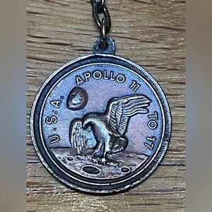 Vintage & Rare Apollo 11 to 17 Eagle Moon Landing Keychain
